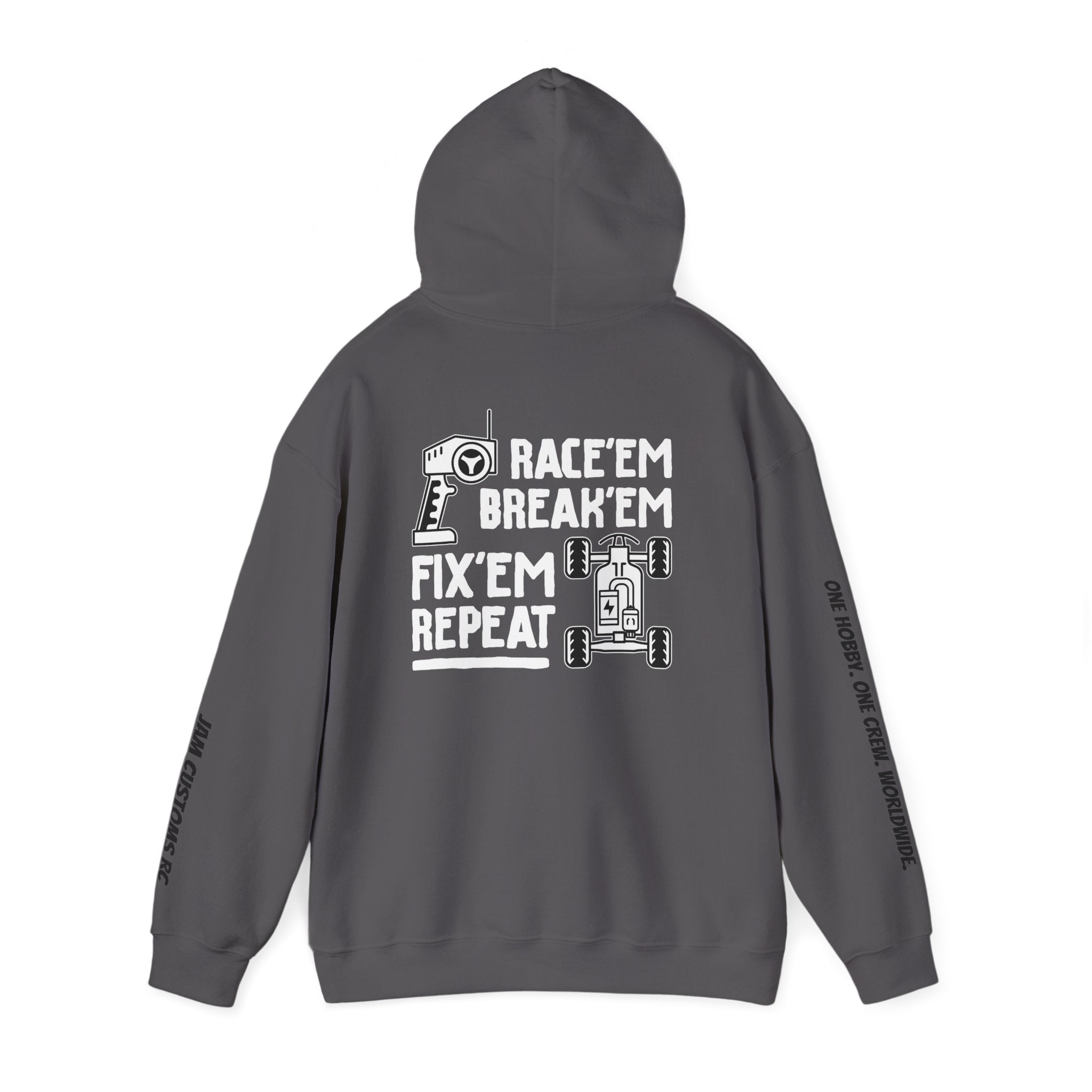 JAM Customs RC Race Break Fix Repeat Unisex Heavy Blend™ Hooded Sweatshirt