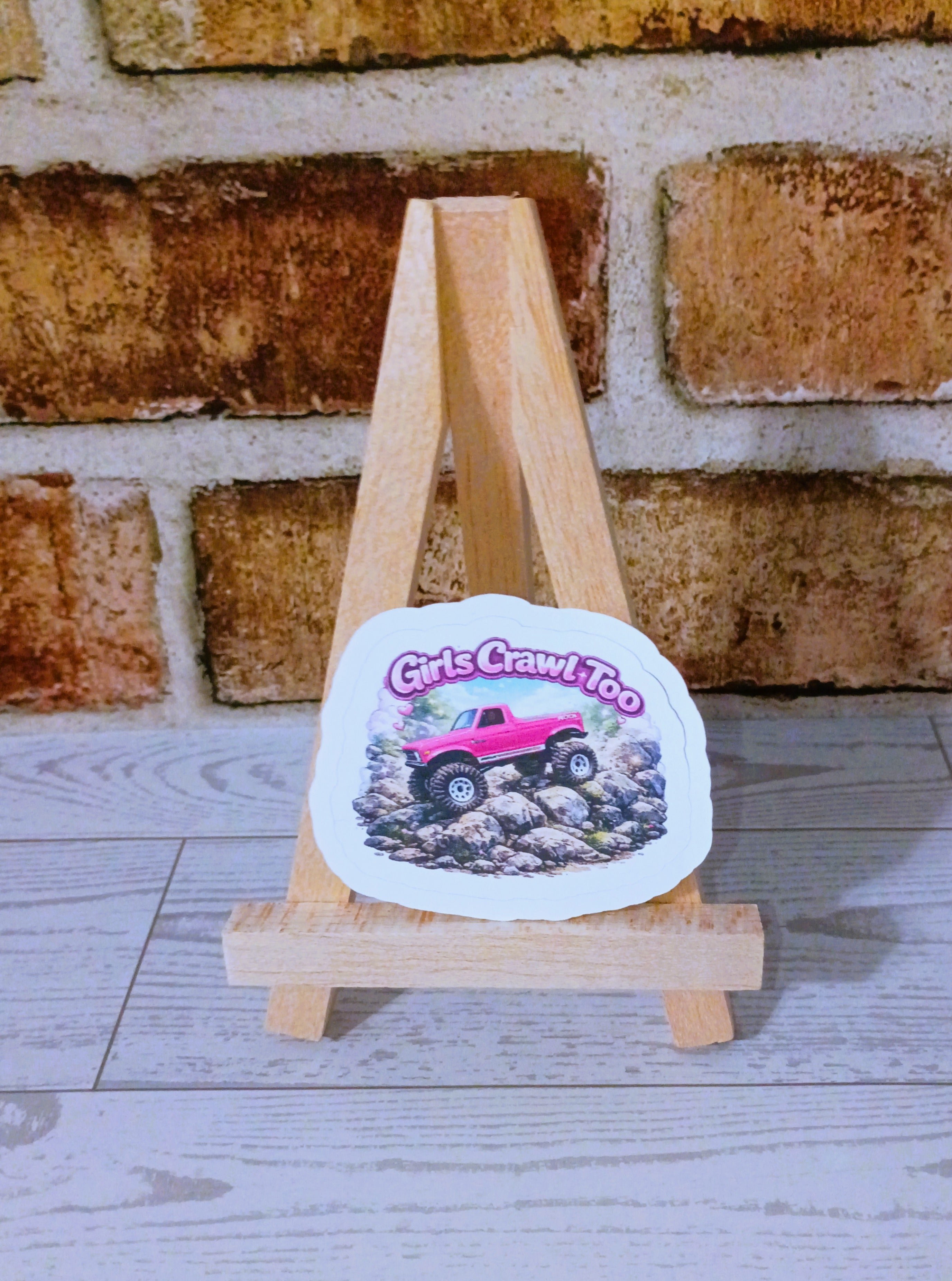 Girls crawl too sticker