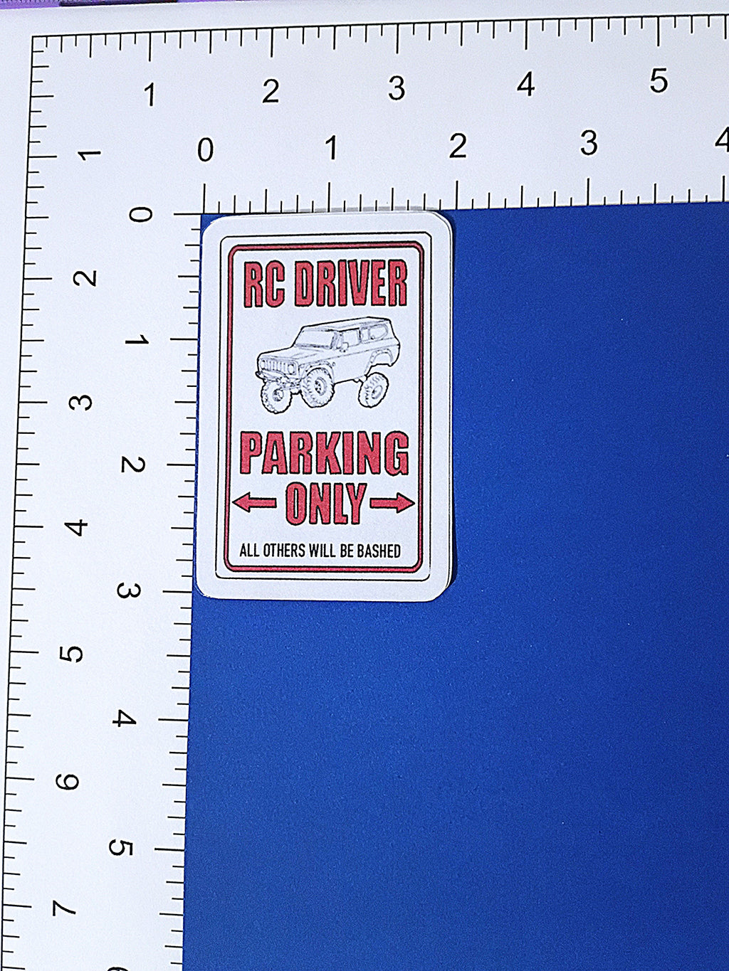 RC Parking sticker