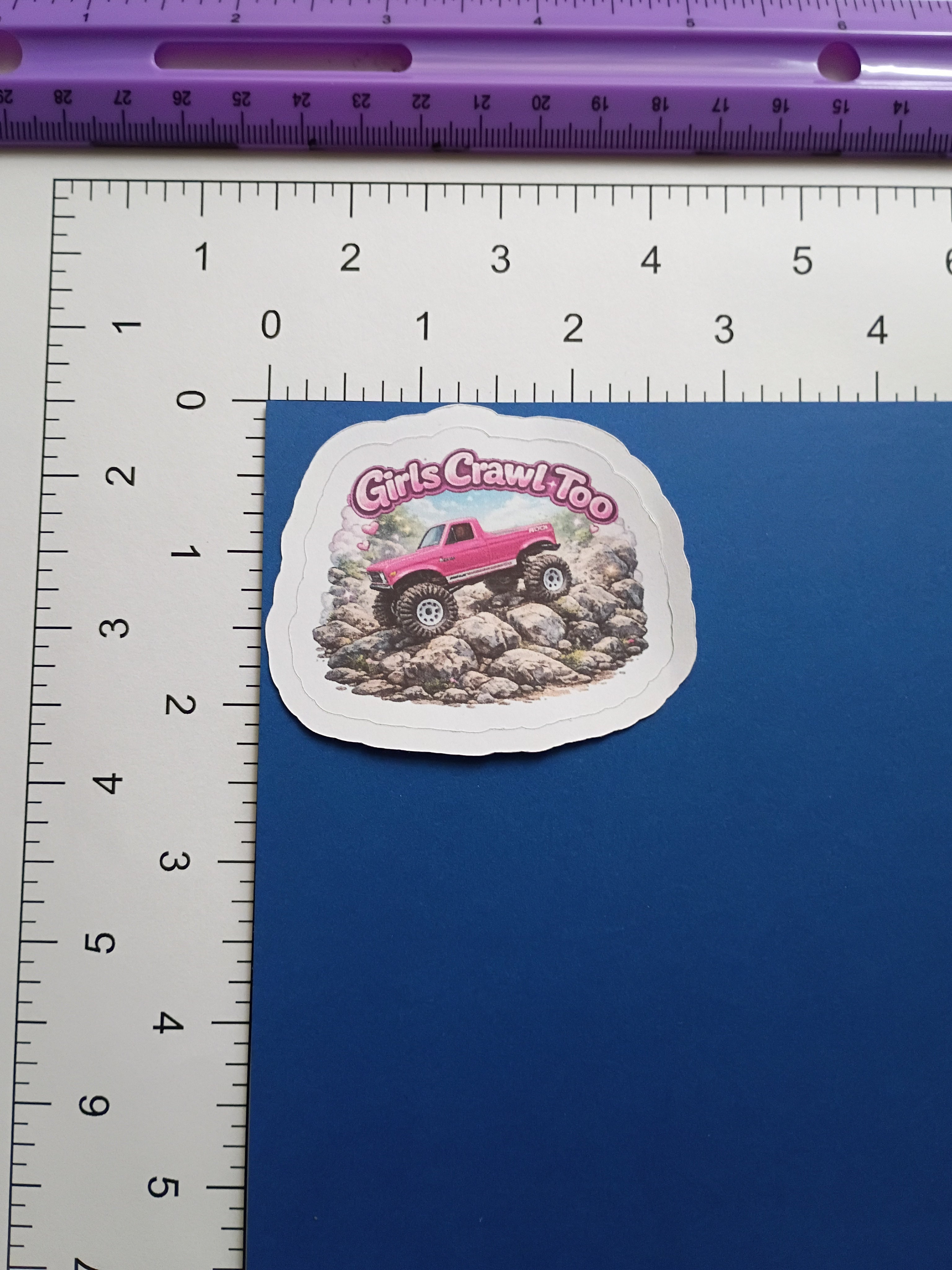 Girls crawl too sticker